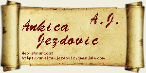 Ankica Jezdović vizit kartica